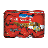 Campbell's  tomato juice, 6  5.5-fl. oz. cans Full-Size Picture